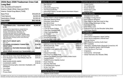 2026 RAM 2500 Tradesman