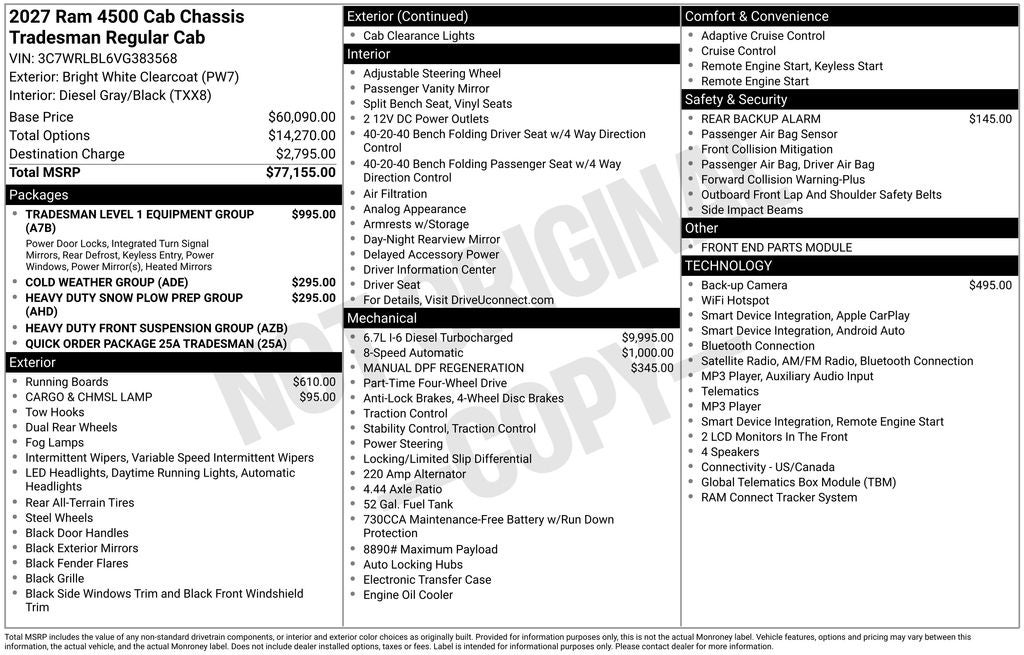 2027 RAM 4500HD Tradesman