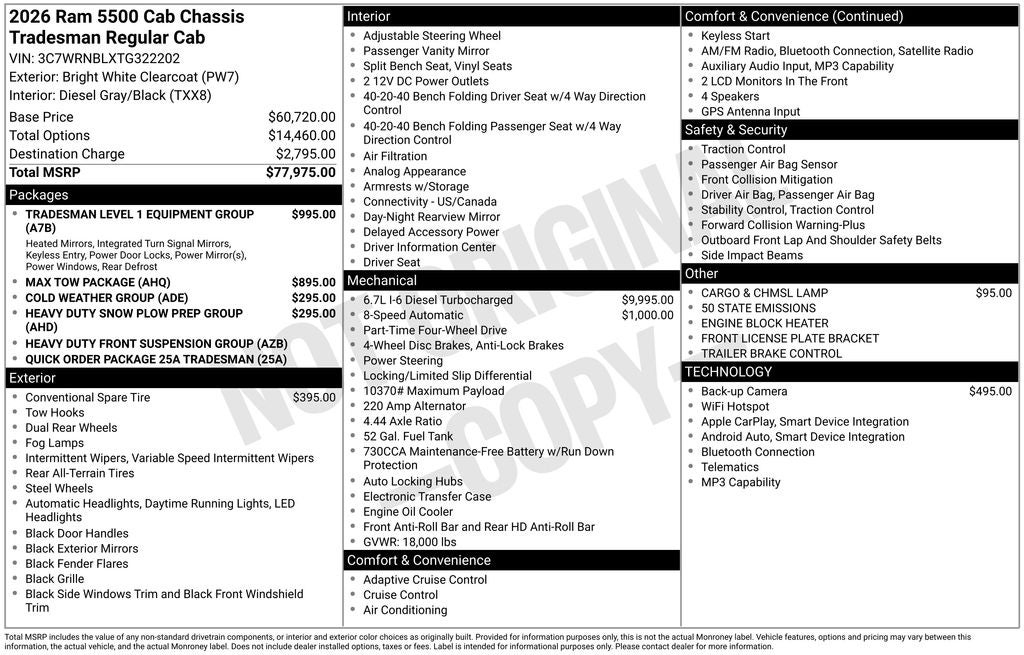 2026 RAM 5500HD Tradesman