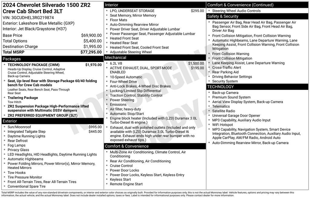 2024 Chevrolet Silverado 1500 ZR2