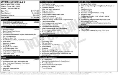 2008 Nissan Sentra 2.0 S