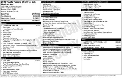 2025 Toyota Tacoma SR5