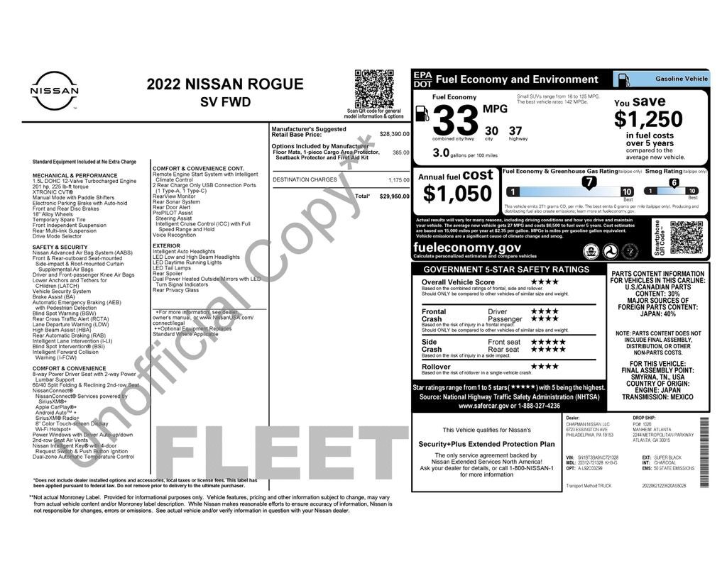 2022 Nissan Rogue SV