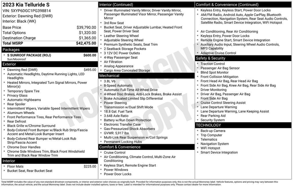2023 Kia Telluride S