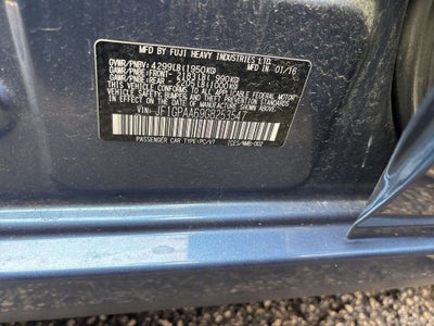 2016 Subaru Impreza 2.0i