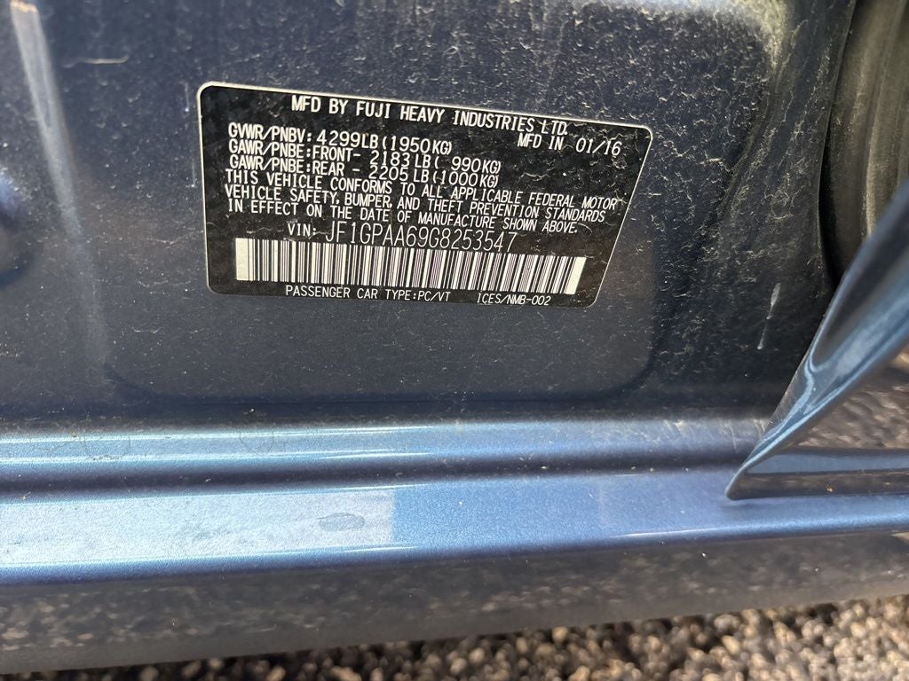 2016 Subaru Impreza 2.0i