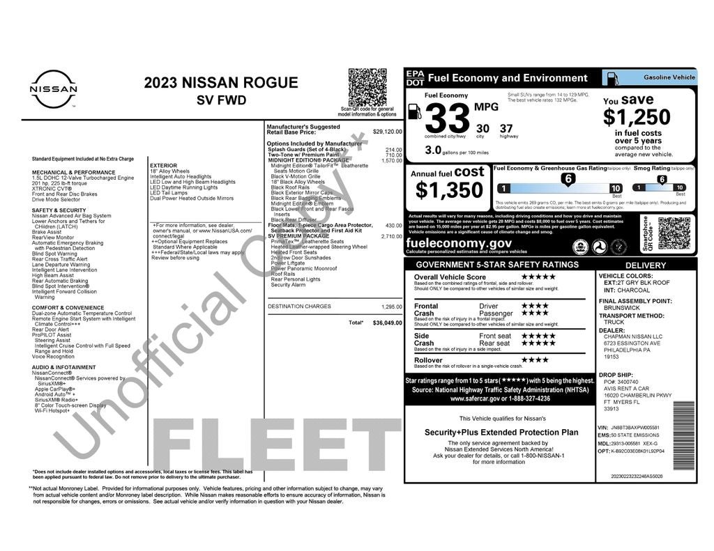 2023 Nissan Rogue SV