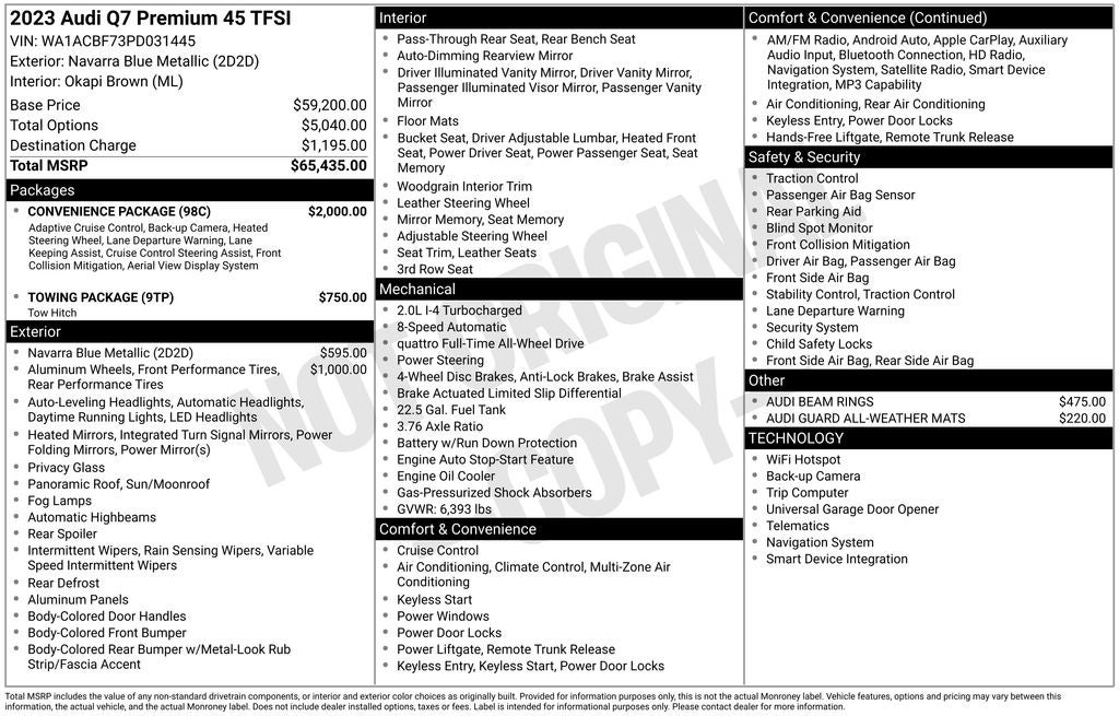 2023 Audi Q7 Premium