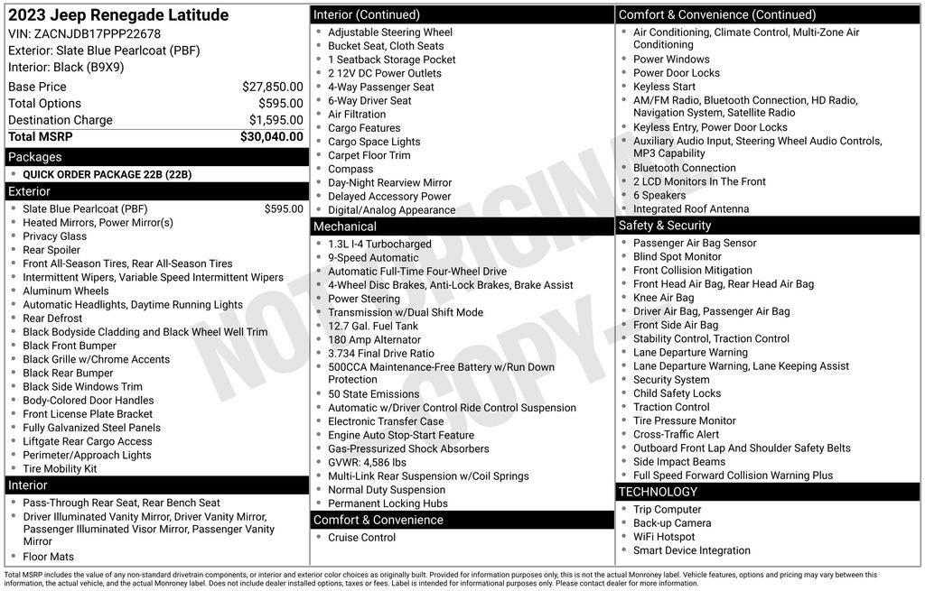 2023 Jeep Renegade Latitude 4x4