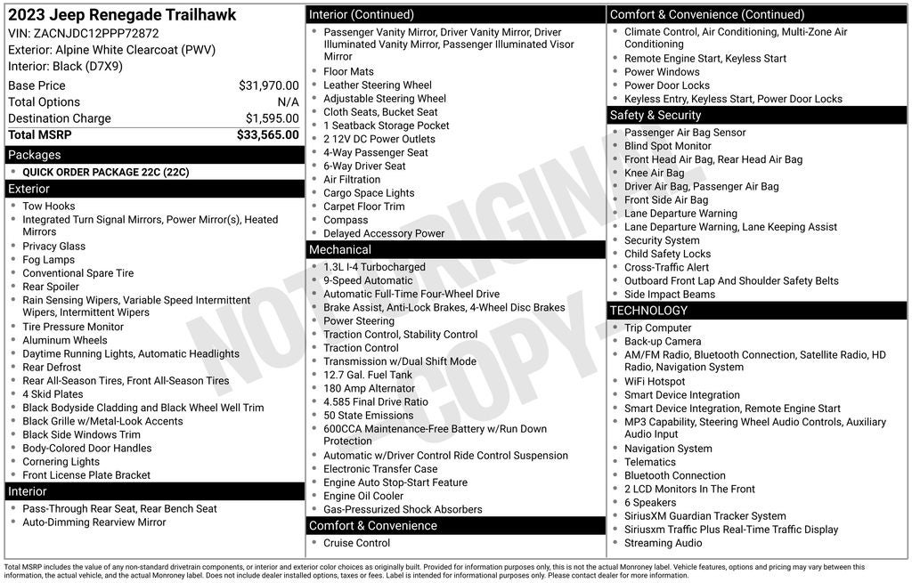 2023 Jeep Renegade Trailhawk