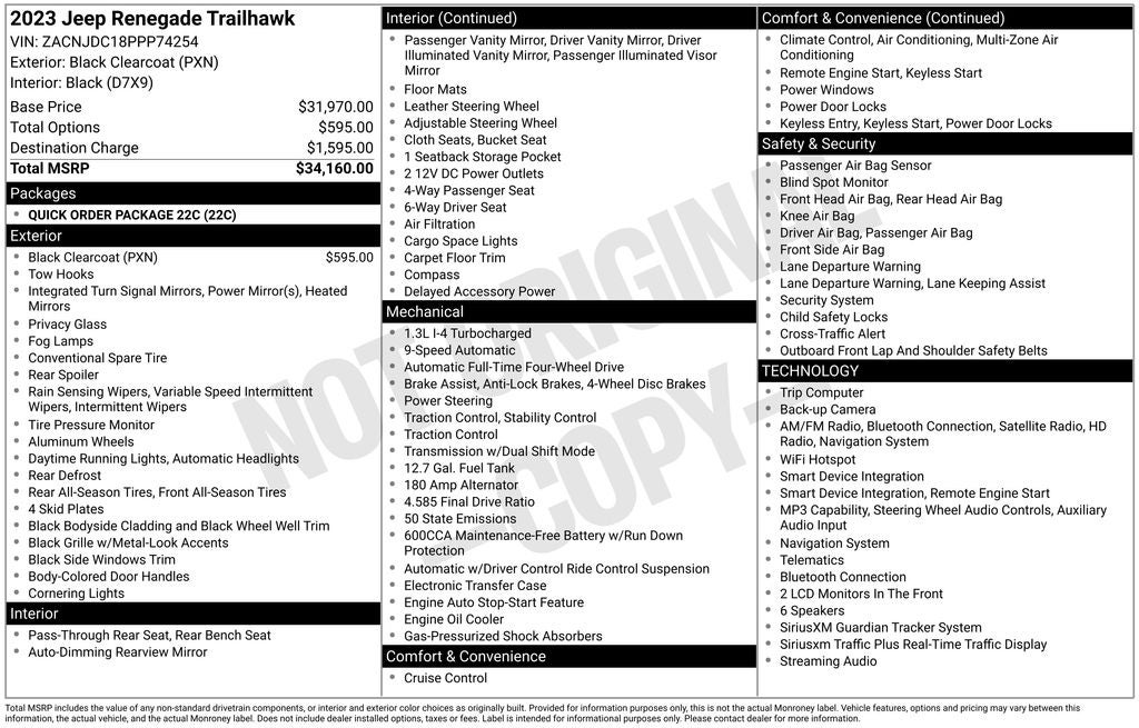 2023 Jeep Renegade Trailhawk