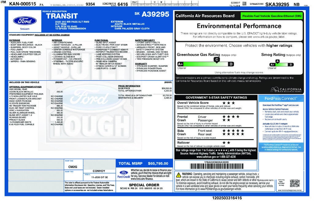 2025 Ford Transit-350 XLT