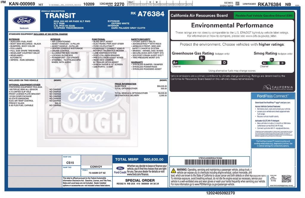 2024 Ford Transit-350 XLT