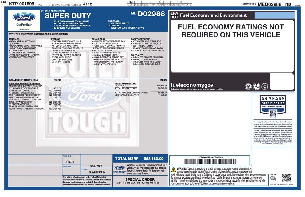 2021 Ford F-450SD XL DRW