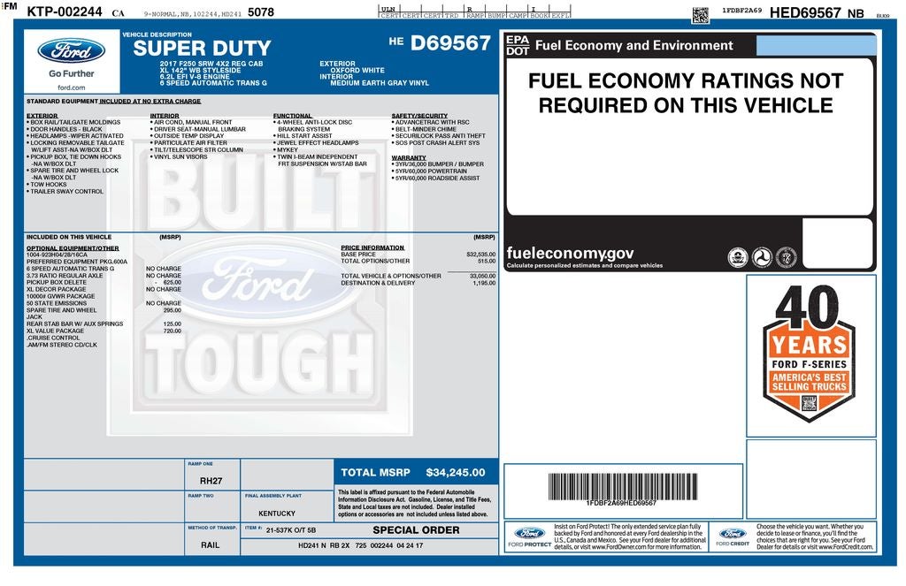 2017 Ford F-250SD XL