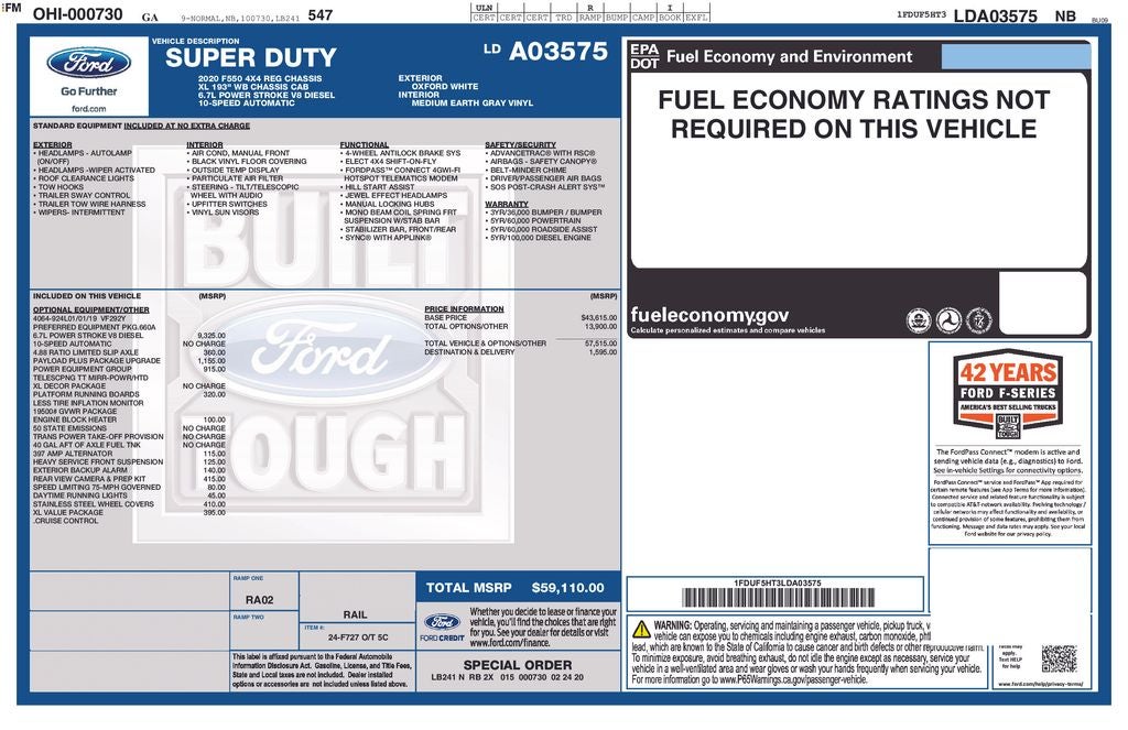 2020 Ford F-550SD XL DRW