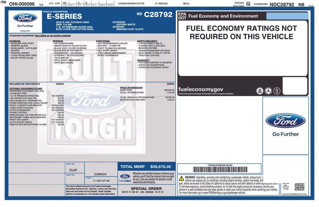 2022 Ford E-450SD Base DRW