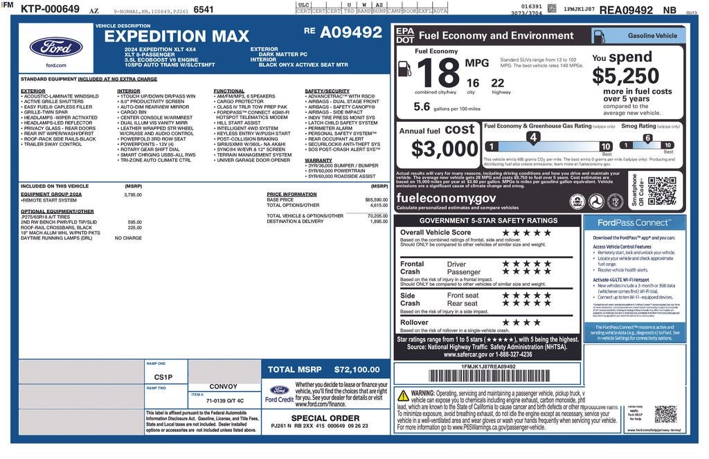 2024 Ford Expedition Max XLT
