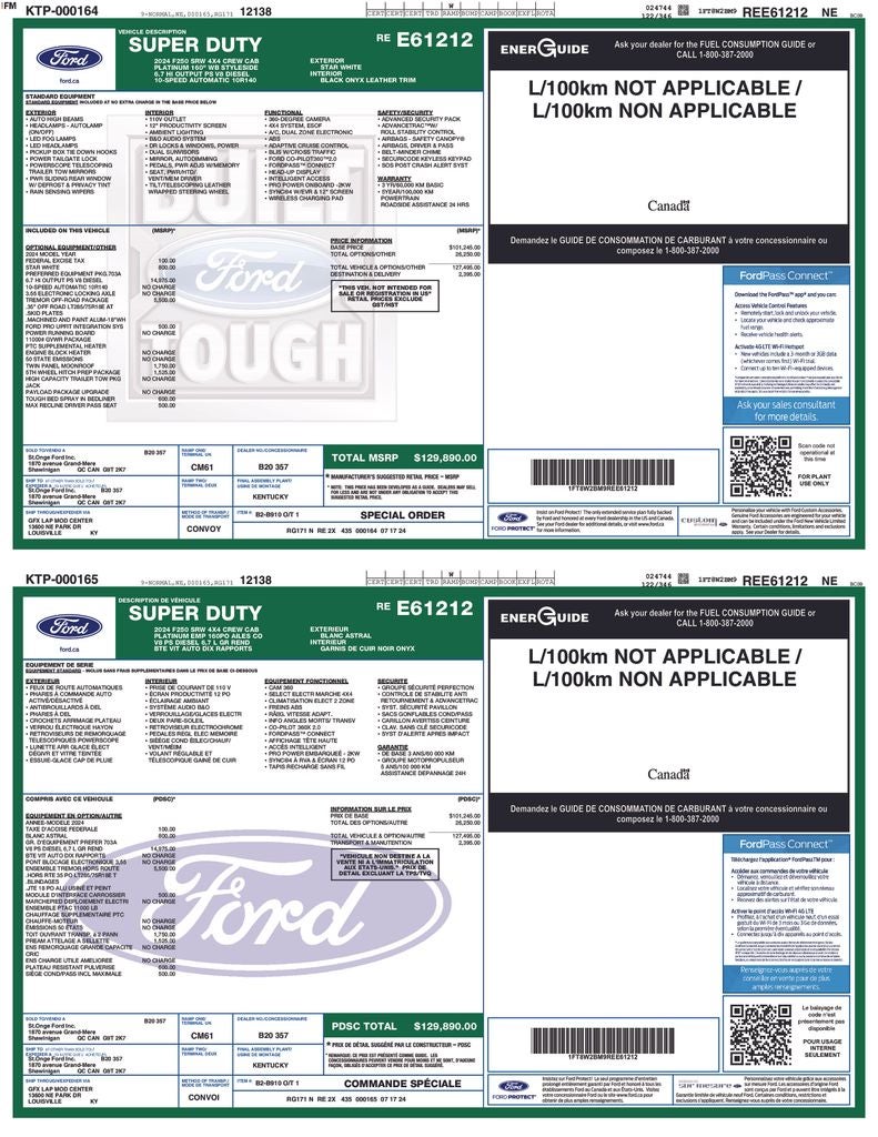 2024 Ford F-250SD Platinum
