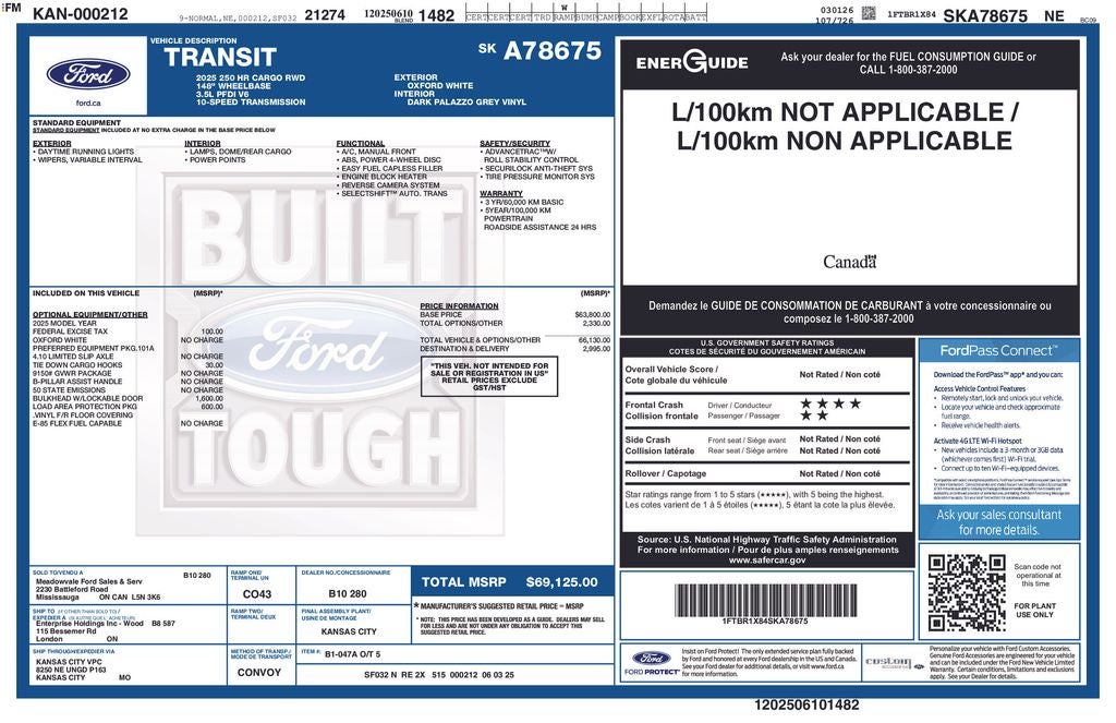 2025 Ford Transit-250 Base