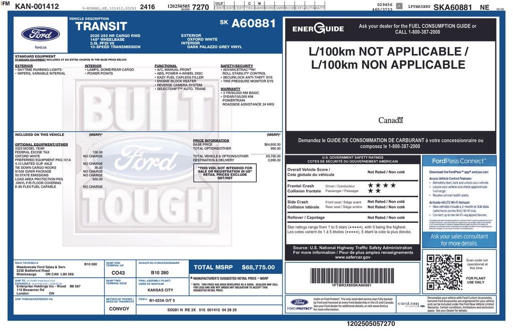 2025 Ford Transit-250 Base