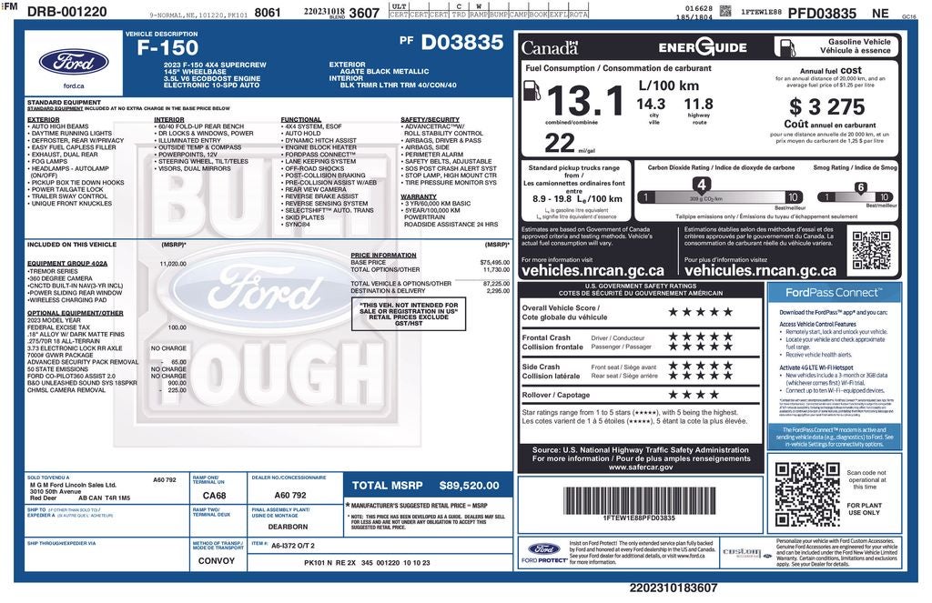 2023 Ford F-150 Tremor