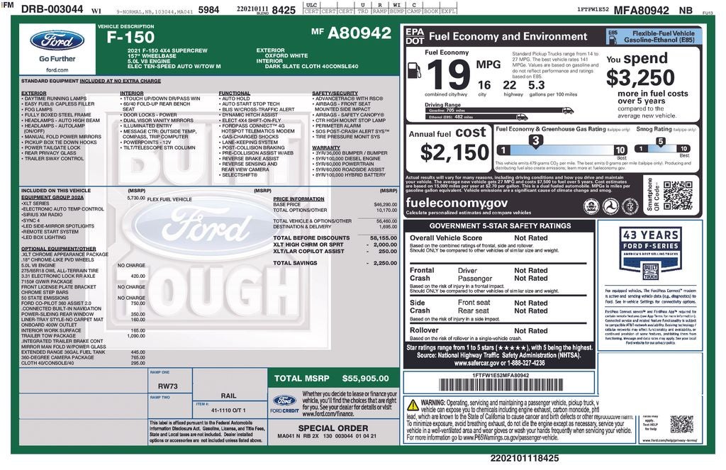2021 Ford F-150 XLT
