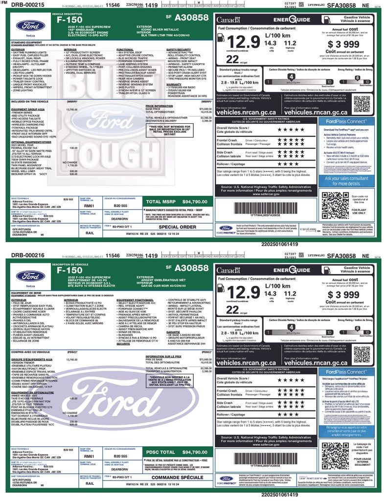 2025 Ford F-150 Tremor