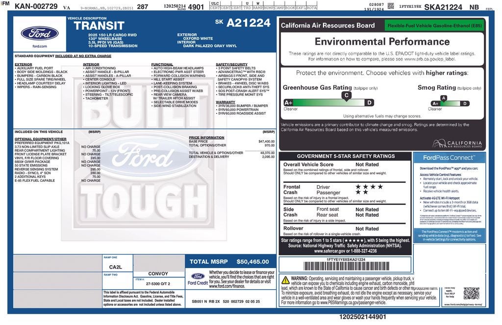 2025 Ford Transit-150 Base