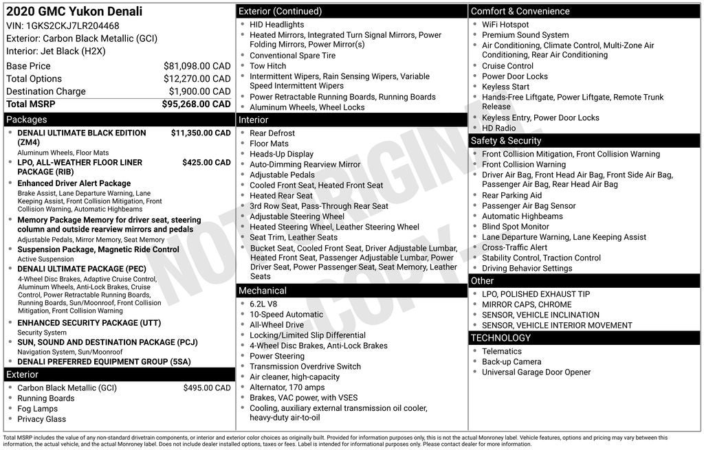 2020 GMC Yukon Denali