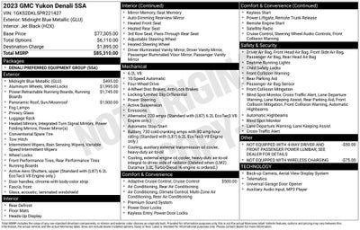 2023 GMC Yukon Denali