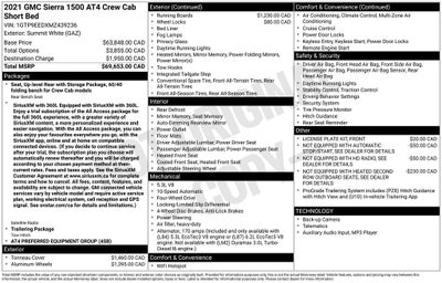 2021 GMC Sierra 1500 AT4