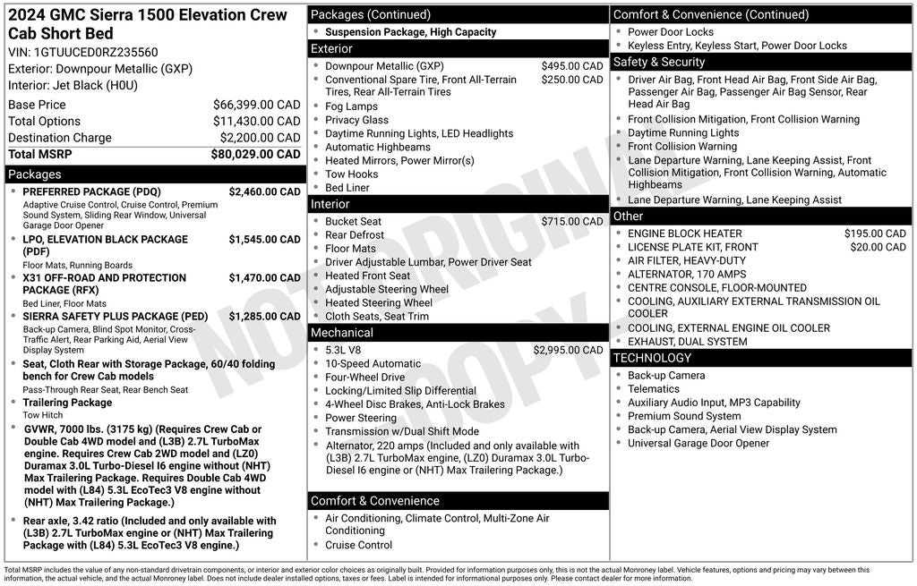 2024 GMC Sierra 1500 Elevation