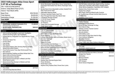 2022 Volkswagen Atlas Cross Sport 2.0T SE w/Technology