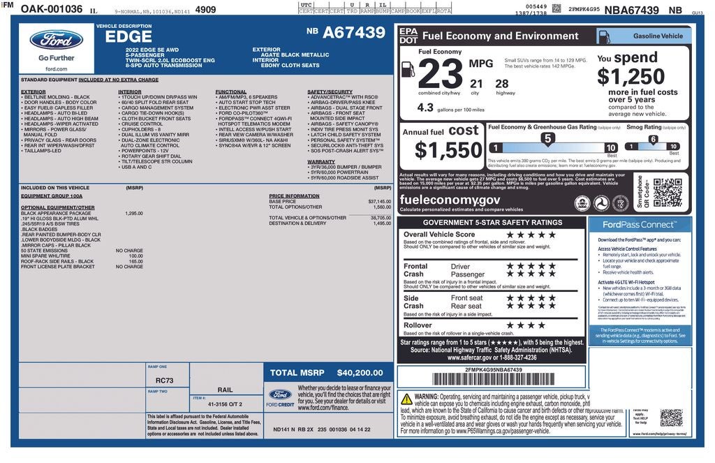 2022 Ford Edge SE