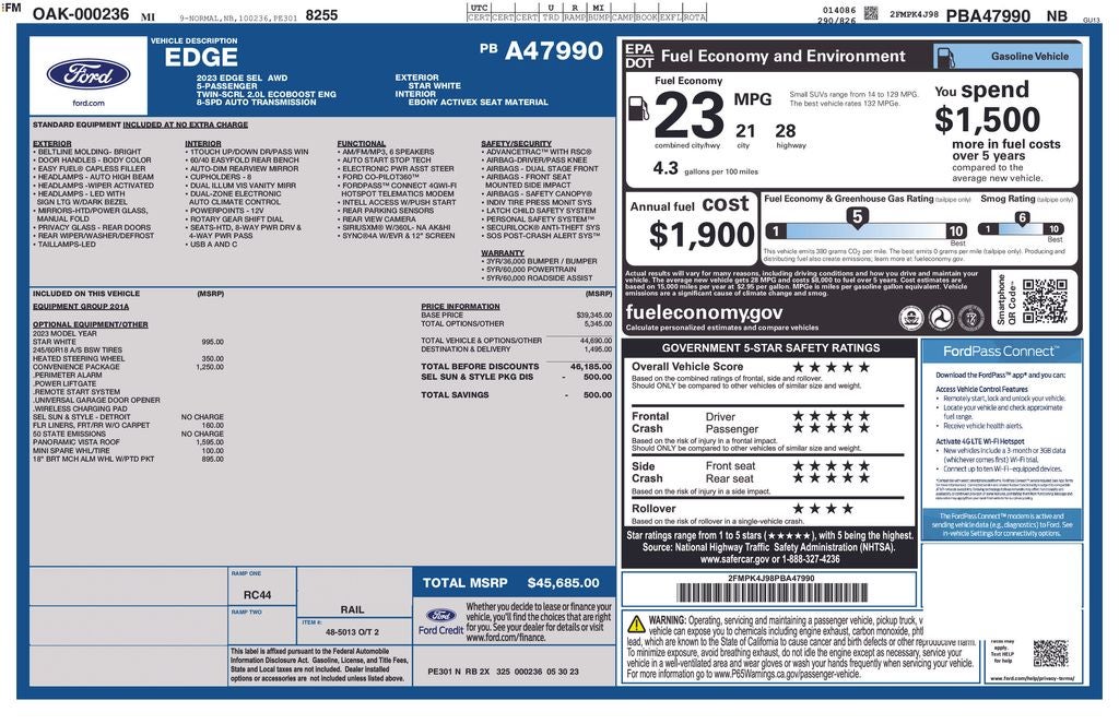 2023 Ford Edge SEL