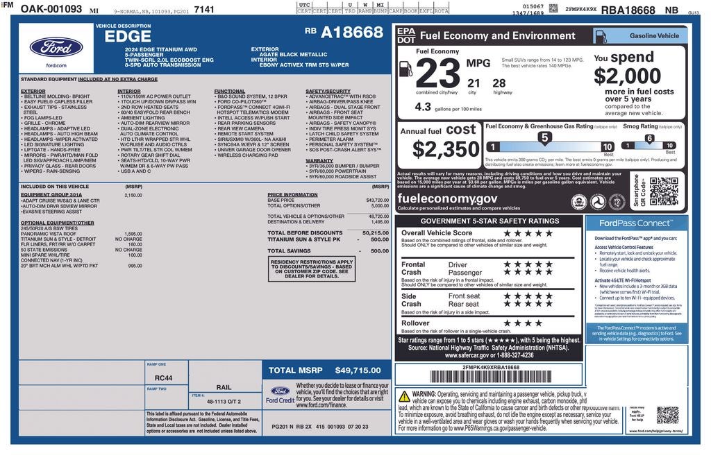 2024 Ford Edge Titanium