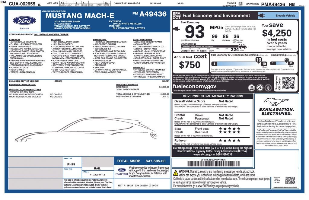 2023 Ford Mustang Mach-E Premium
