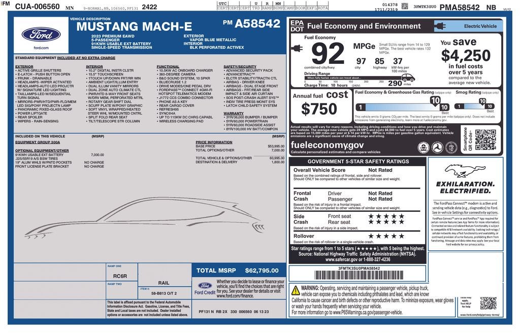 2023 Ford Mustang Mach-E Premium