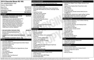 2019 Chevrolet Blazer RS