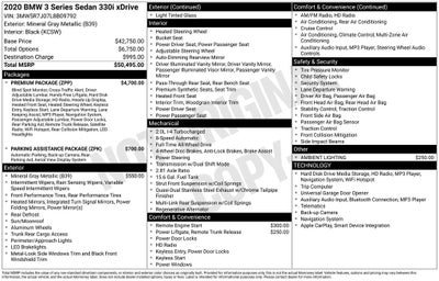 2020 BMW 3 Series 330i xDrive