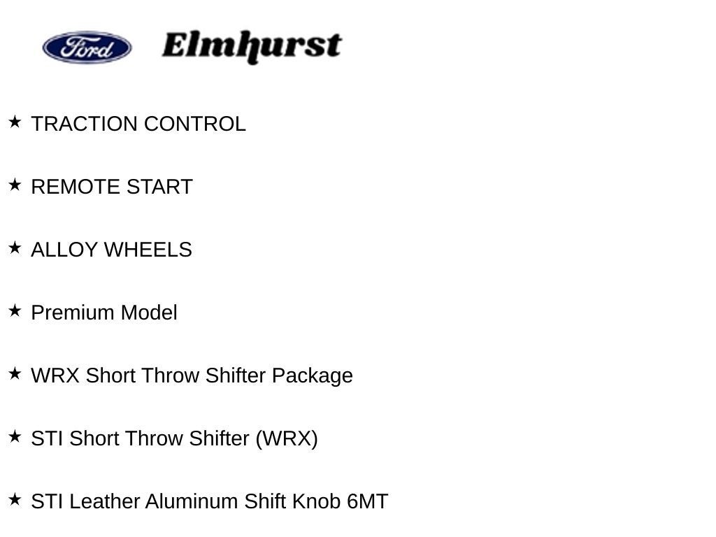 2015 Subaru Impreza WRX Premium