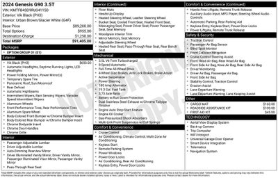 2024 Genesis G90 3.5T