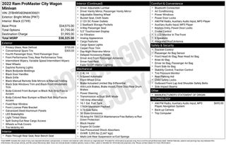 2022 RAM ProMaster City Base