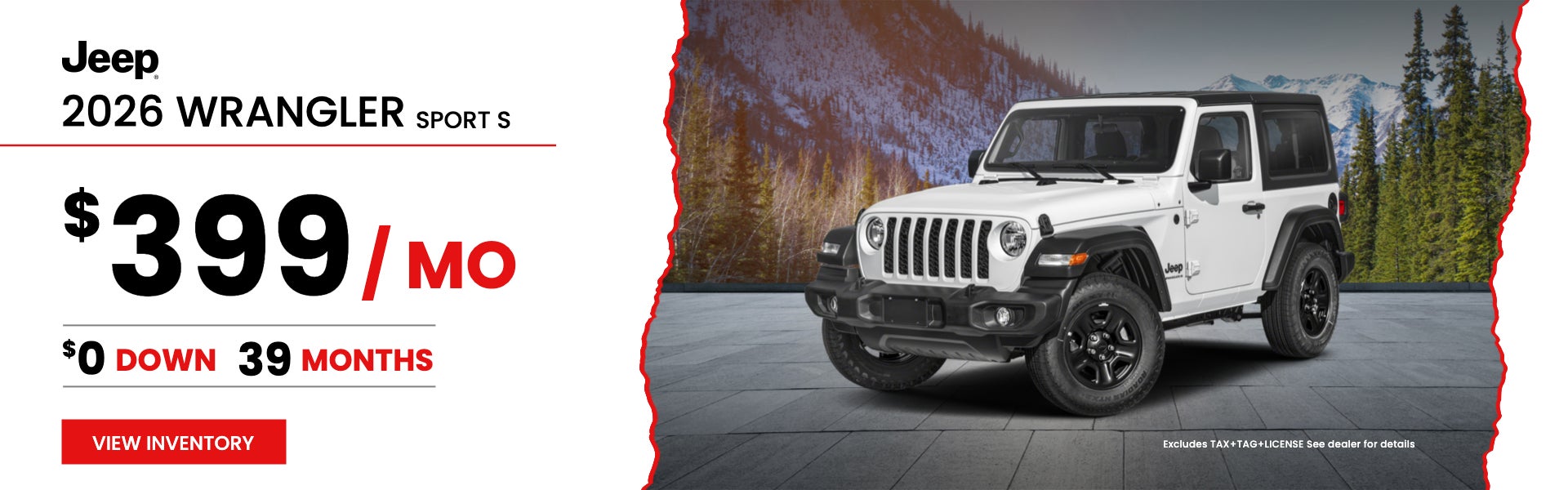 2026 Wrangler Sport S