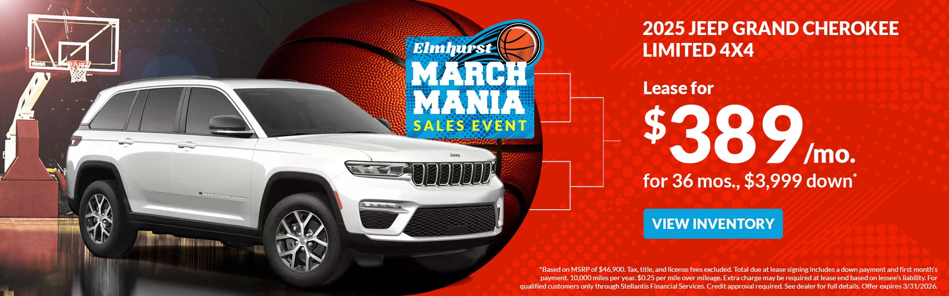  Lease 2025 Jeep Grand Cherokee Limited 4X4 $389/mo. for 36 